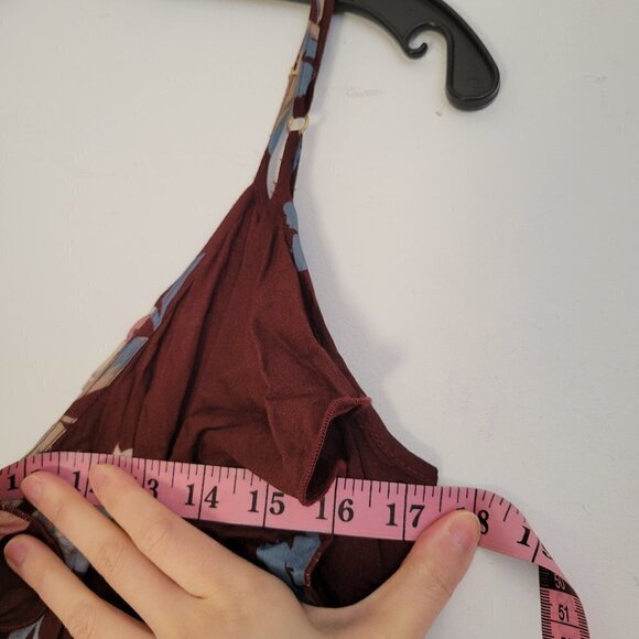 NEW Show Me Your MuMu Floral Ruffle V Neck Sleeveless Jumpsuit Pants Size Small - Picture 11 of 14